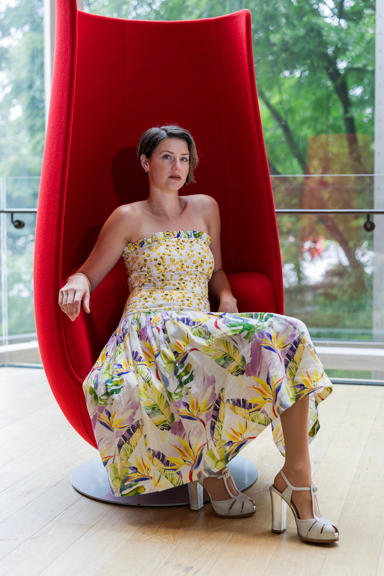 Tropical Dream Strapless Dress